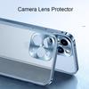 Luxury Aluminum Bumper Camera Protector Metal Phone Case For iPhone 16 15 14 Plus 13 12 11 Pro Max Shockproof Clear Matte PC Cover