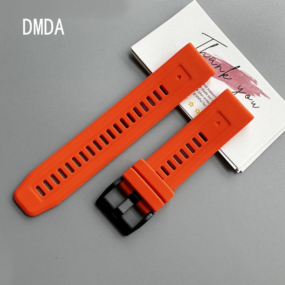 QuickFit 22mm 26mm Strap For Garmin Quatix 8 7 6 5 Sapphire Tactix 8 7 Pro Delta Bravo Silicone Band Fenix 7X 7 6X 6 5X Bracelet