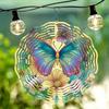 Moonlit Butterfly Floral Metal Wind Spinner 2D Mandala Design for Outdoor Garden Yard Decor No Electricity Thanksgiving Christmas Gift