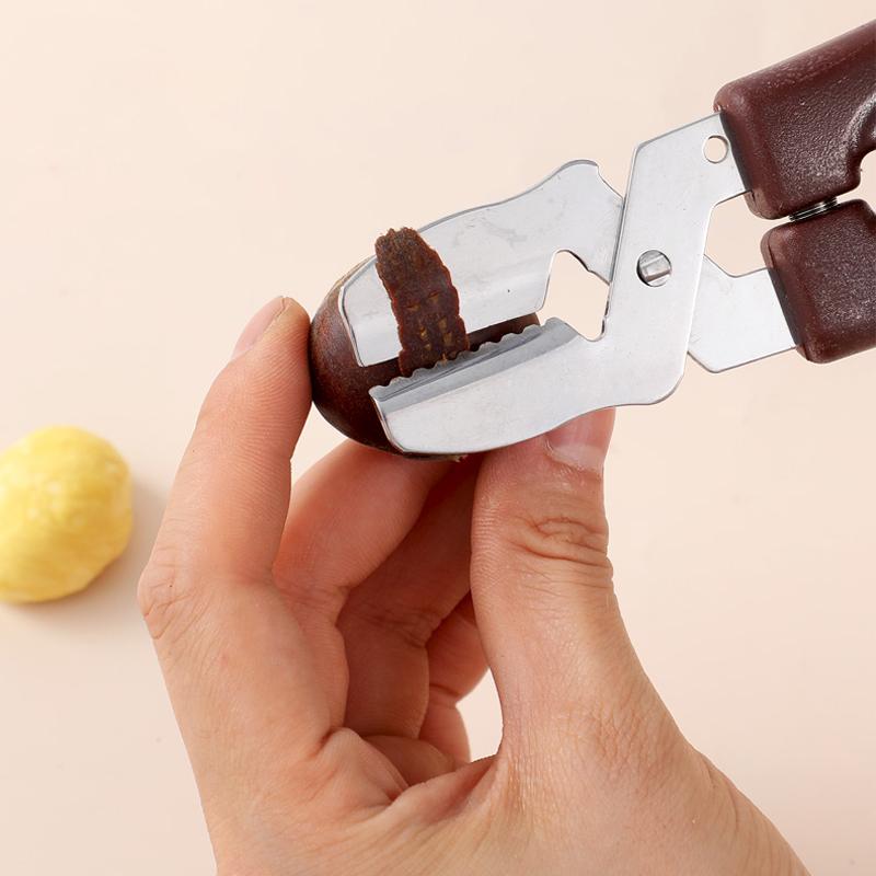 2 stuks Notenkraker Kastanjeklem Roestvrij Staal Notenkraker Scheller Walnoot Tang Pistache Openen Schilgereedschap voor Keukengereedschap