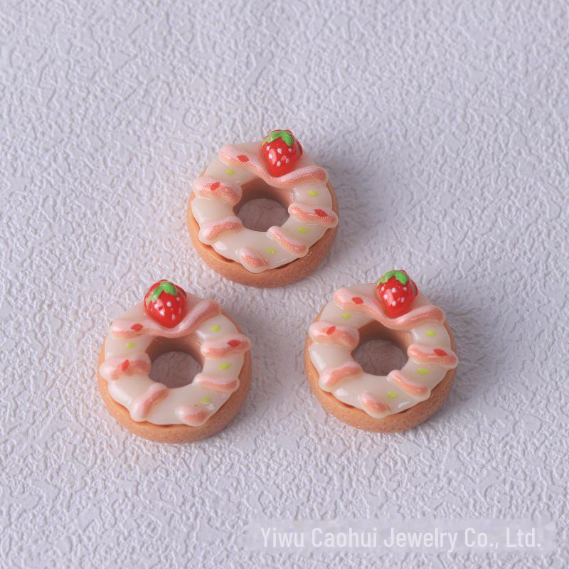 Cute DIY Resin Donut Simulation Materials for Jewelry and Crafting