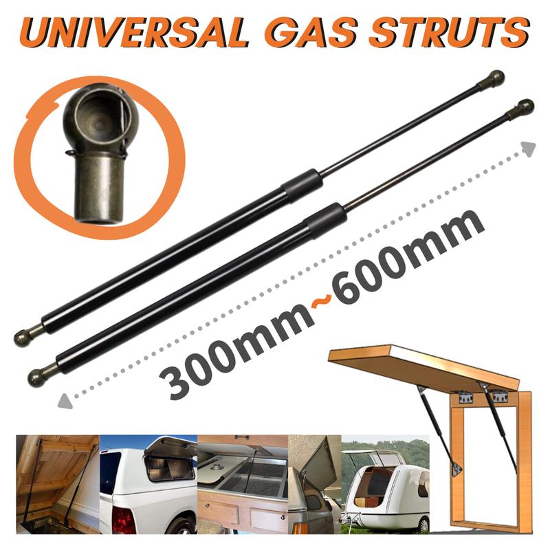 2 шт. Газовые упоры 800 Н 300/350/400/450/500/600 мм Стержни Газовые пружины Подъемная поддержка Багажник Капот Автомобиль Караван Двери Люк Лодка Автобус Окно 300mm