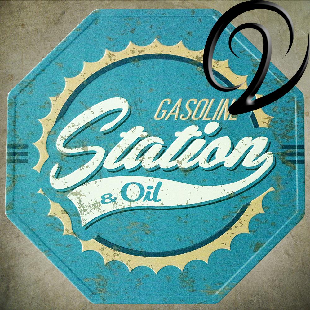 Cheap Gasoline Oil Station Vintage Bar Pub Cafe Garage Kitchen Wall ...