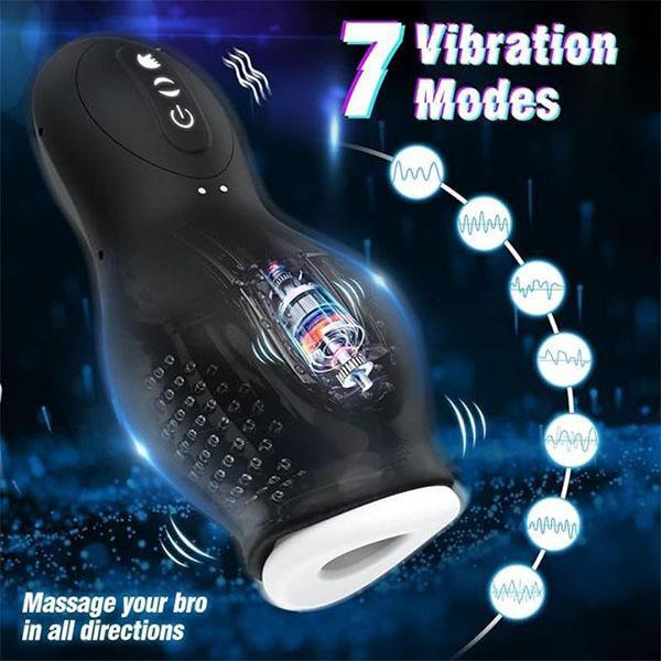 Insert Half Artificial Pussy 10 Modes Sex Mans Penianano Suction Vibrator For Mens Adults Toys Masturbating