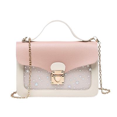 Frauen Mini Kleine Quadratische Packung Umhängetasche Mode Stern Pailletten Umhängetasche Brieftasche Handtaschen Sac