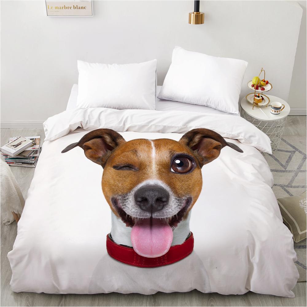Luxury 3D Bedding Set Europe Queen King Double Duvet Cover Set Bed Linen Comfortable Blanket/Quilt Cover Bed Set Animal Lie Down