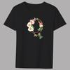 Men'sT-shirt Basic Print Short Sleeve Anime Top Flower Color Lettern Series Casual Black O-neck Youth Commuter Comfortable Shirt