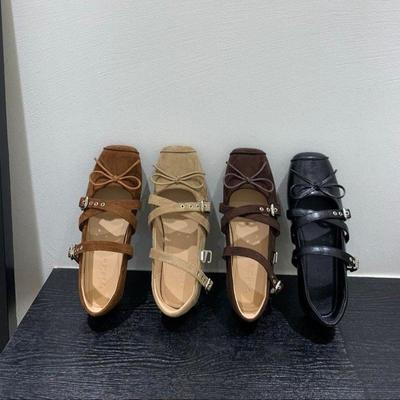 Chaussures plates à bout carré et semelle plate au design rétro de niche, ballerines, nouvelles chaussures d'automne, chaussures Mary Jane argentées françaises pour femmes
