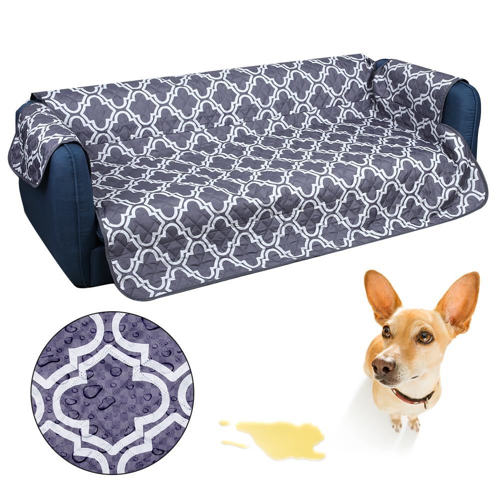 Полиэстер Понжи Подушка для дивана для домашних животных Водонепроницаемая Нескользящая Устойчивая к загрязнениям Ультразвуковая Впечатляющая Коврик-подстилка для зоны отдыха домашних животныхСерый 2970₽