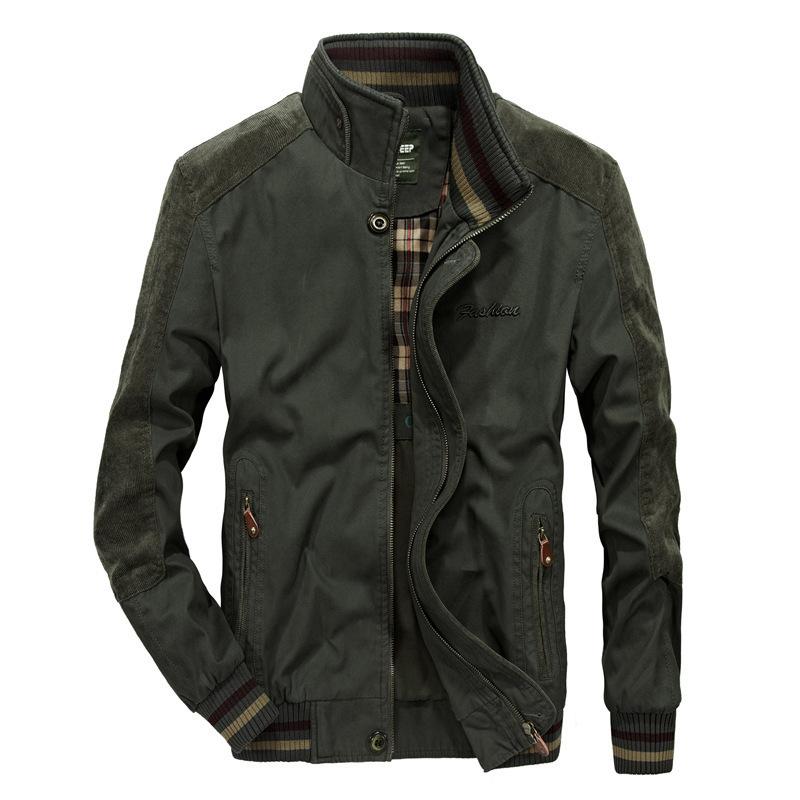 Spring and Autumn Cotton Thin Jacket Middle-aged and Elderly Men's Jacket New Casual Jacket