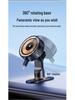 Magnetic Car Phone Holder with 15W Wireless Charger & Retractable Line, Rotating Stable Design