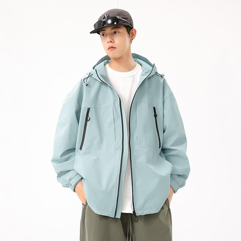 Осень и Зима Мужской Тренд Ретро Куртка с Лацканами Свободная Модная Универсальная Шениль — фото 9