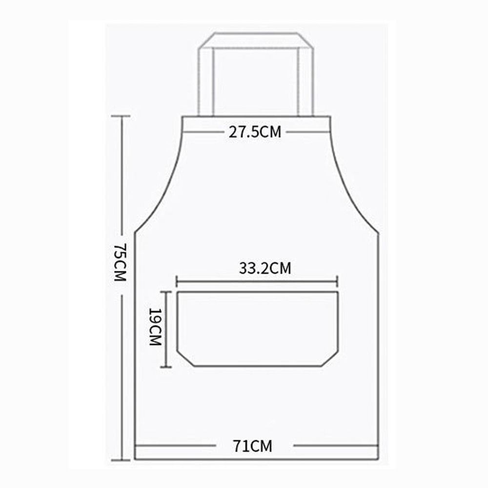 Stripe Pig Pattern Apron Oil-proof Cartoon Apron Cute   Kitchen