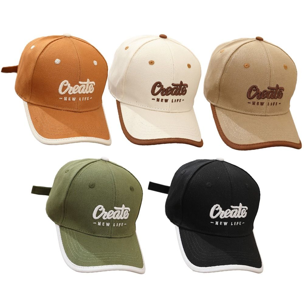 NEW Adjustable Baseball Cap Sun Protection Cool Children's Sun Hat Letter Embroidery Windproof Visor for Boys Girls