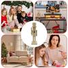 Wooden Nutcracker Ornaments Unpainted Paint Your Own DIY Christmas Nutcracker Figures for Living Room Decoration
