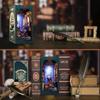 CRESYMME Miniature House Book Nook Kit Wooden DIY 3D Model Craft Underwater Theme
