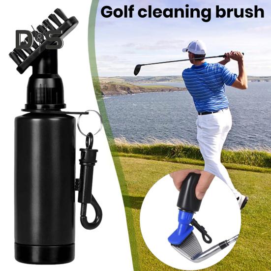 Golfschläger-Reinigungsbürste, Quetschwasserflasche, Golfschlägerreiniger mit Clip, wichtiges Golfzubehör für Golfer