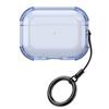 Transparent Earphone Case for AirPods Pro 3 TPU Shockproof Anti-drop Protective Case Cover with Lanyard Keychain