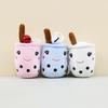 Plush Endearing Milk Tea Cup Keychain Doll Ideal For Bags And Holders Key
