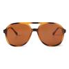 Fashion Vintage Yellow Pilot Sunglasses for Women Men Retro Tortoiseshell Double Bridge Square Aviation Sun Glasses UV400 S227