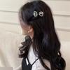 Retro Velvet Hair Clips For Women Vintage Imitation Pearl Bow Hairpins Side Clip Girls Black Barrettes Hair Accessories Headwear