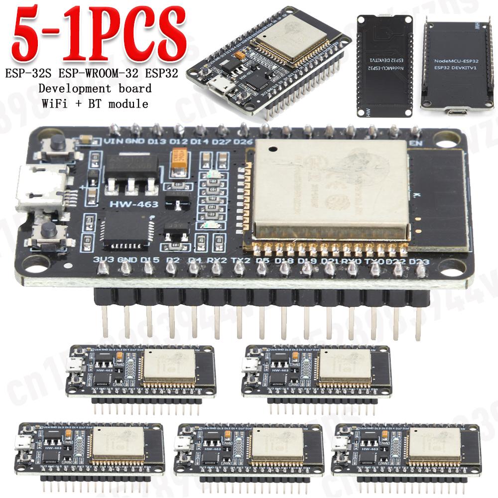 1-10PCS ESP32 Development Board CP2102 USB Wireless WiFi Bluetooth module Ultra-Low Power Consumption Dual Core 30Pin ESP32