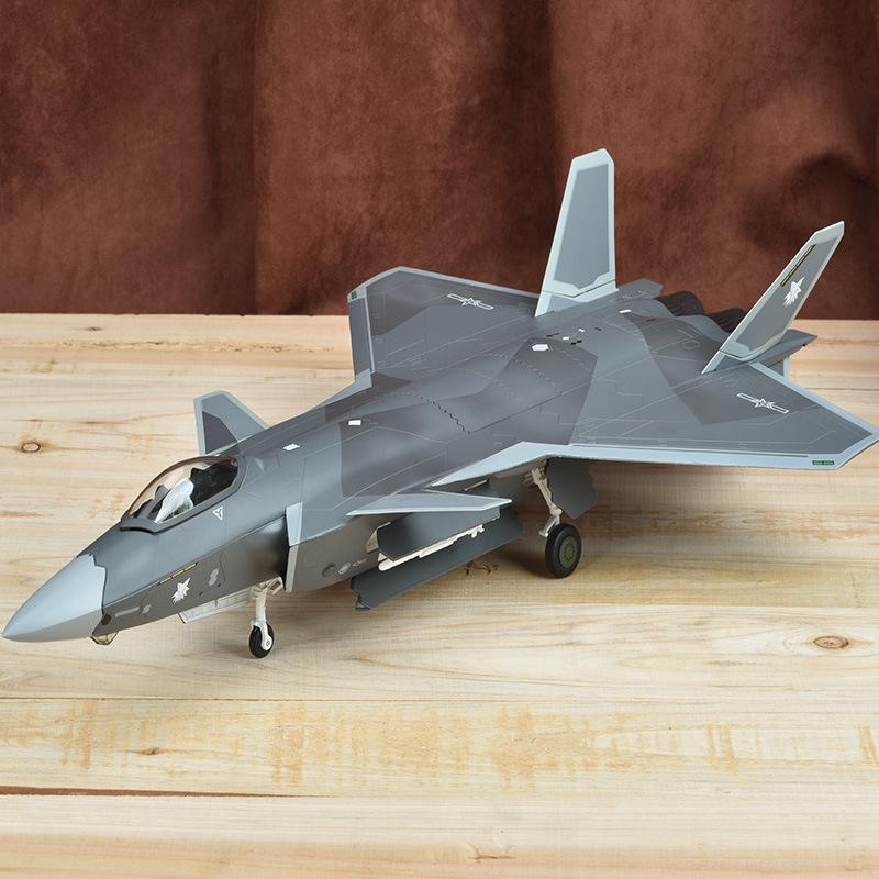J-20 Stealth Fighter 1:60 Alloy Display Model - Static Aviation Military Gift