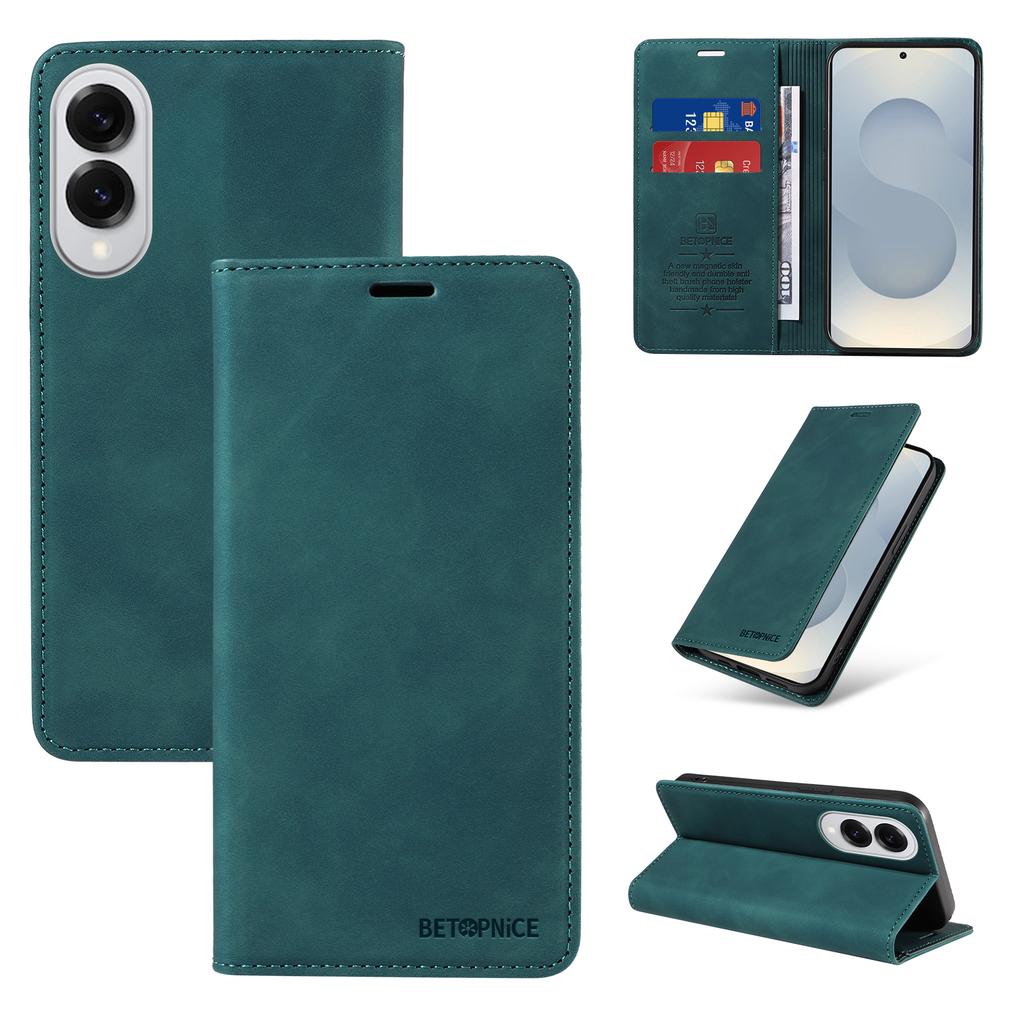 For Samsung Galaxy S25 Edge Case Wallet Leather Phone Cover with Stand