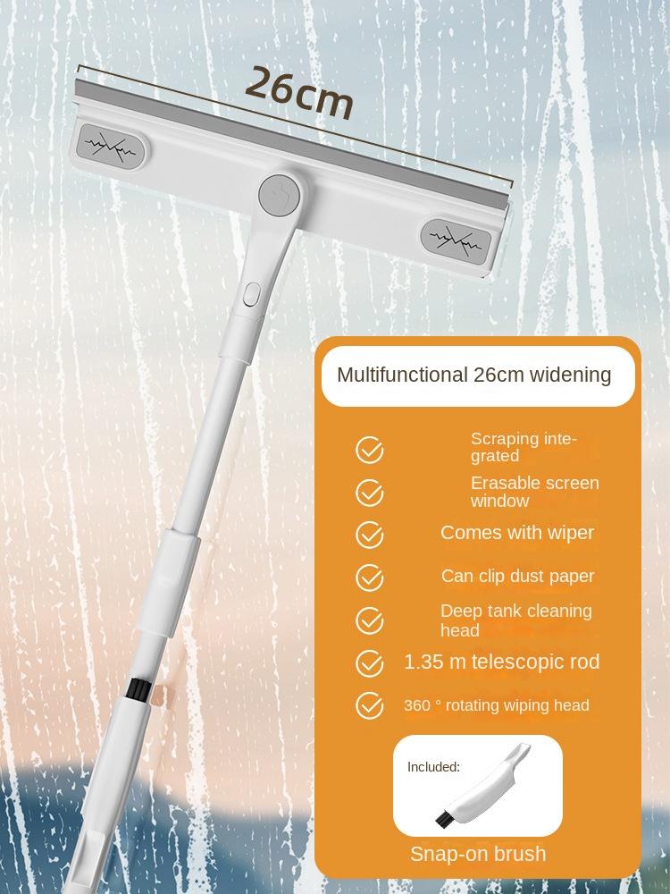 

Набор для мытья окон, скребок для мытья окон, удлинитель для скребка из микрофибры, двухсторонний телескопический стержень, инструмент-щетка
