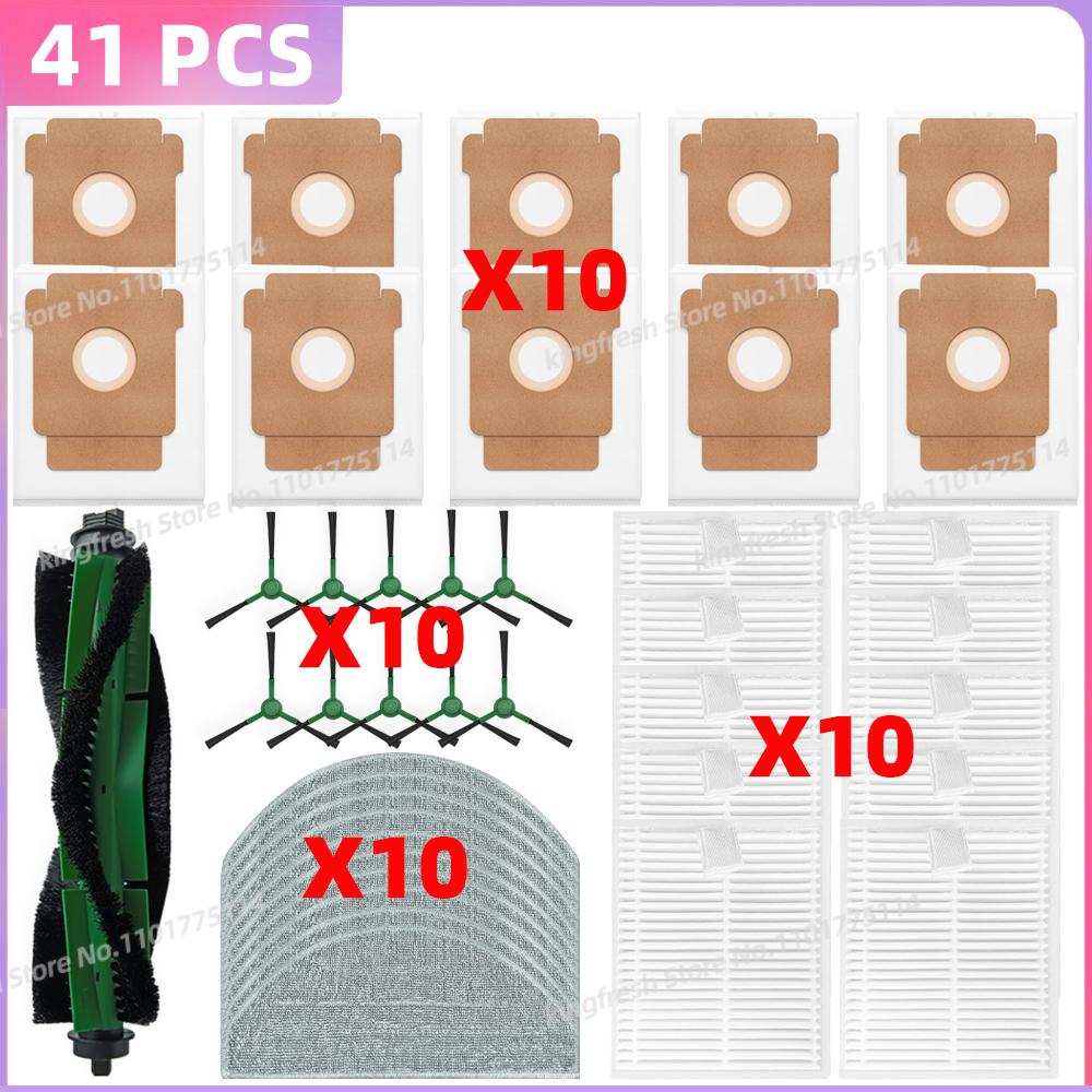Fit For iRobot Roomba Combo Essential/ 2 Essential, Vac 2 Essential, 104 / 105 Combo Parts Main Side Brush Bag Filter Mop Cloth