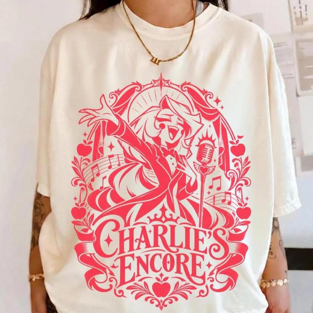 Comfort Colors Charlie' s Encore Shirt, Hazbin Hotel Tshirt, Hellaverse Merch, Charlie Morningstar Shirt