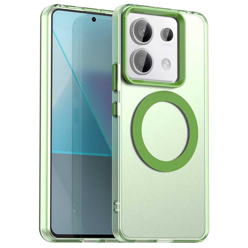 For Xiaomi Poco X6 5G/Note 13 Pro 5G Case Compatible with MagSafe PC+TPU+PET Anti-Drop Phone Cover