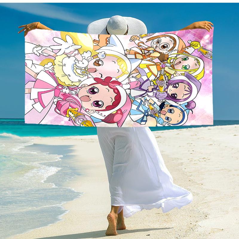 1pc DoReMi2 Beach Towel, Comfortable and Thick, and Swimming/Bath/Picnic/Camping Towel, Suitable for Seaside Beaches