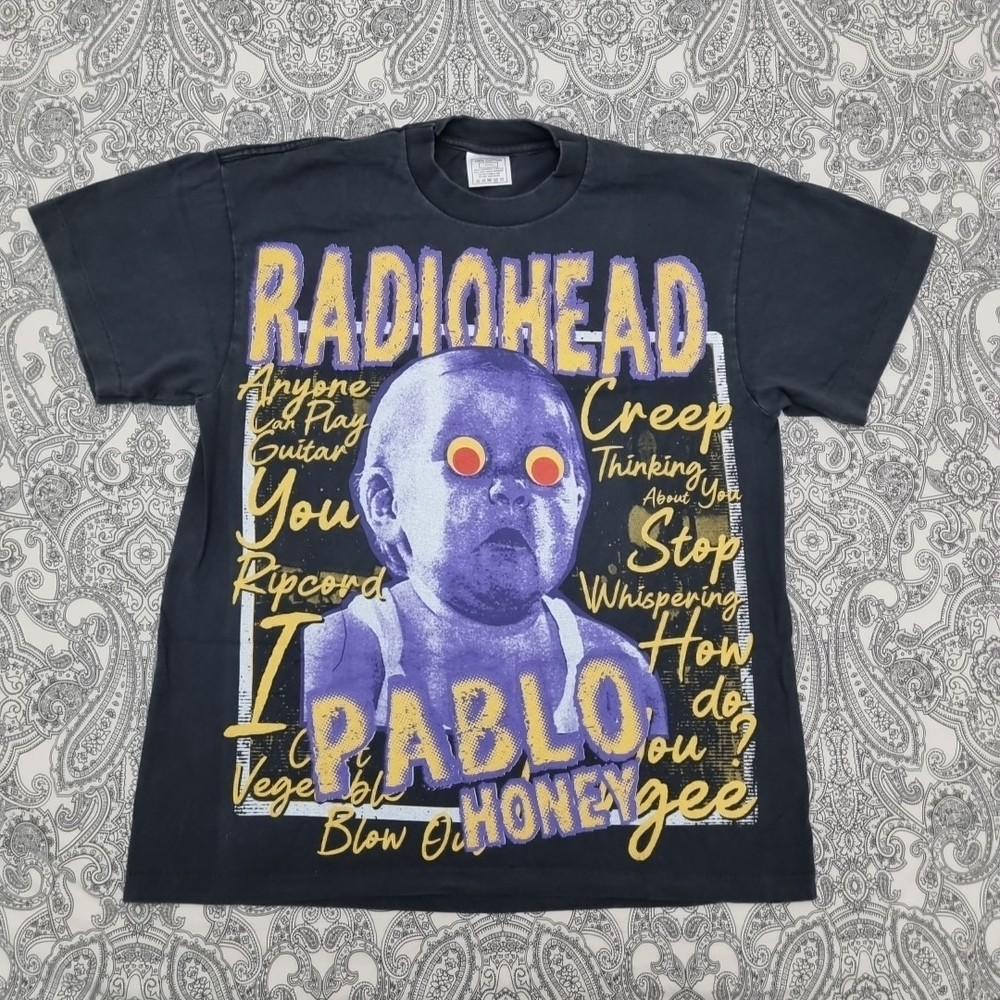 Radiohead Vintage Band T-Shirtarge The Bends Pablo Honey Graphic Print