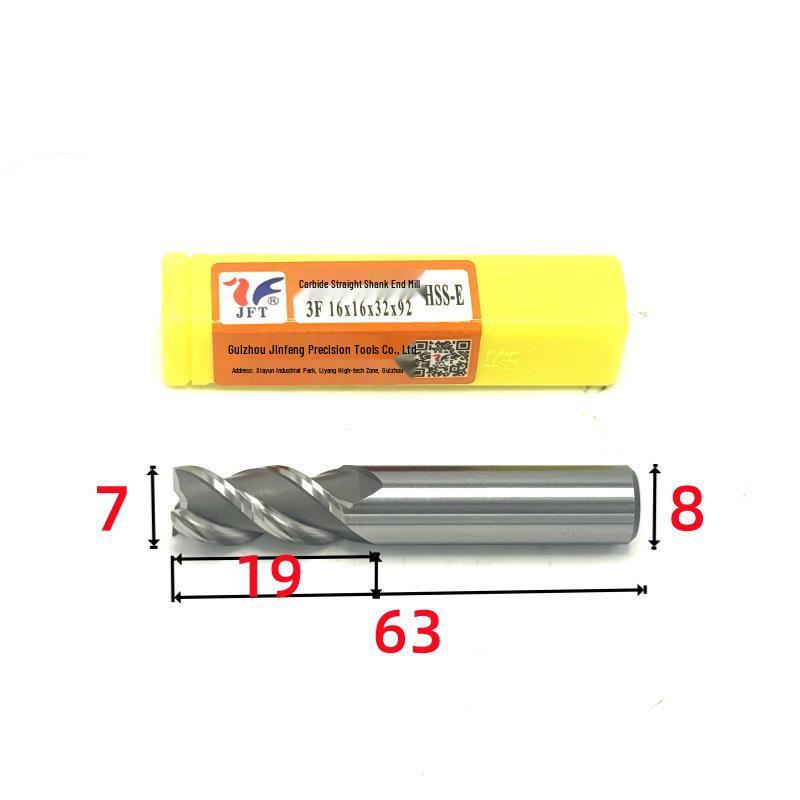 Guiyang Jinfeng High-Speed Steel Three-Flute Superhard End Mill 1.5–30mm
