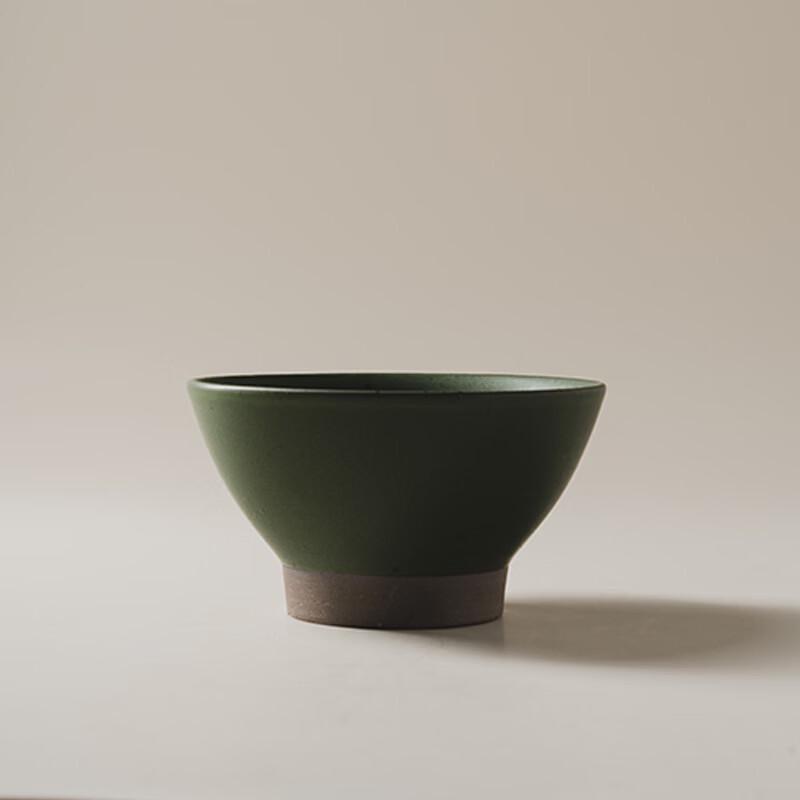 Retro Coarse Ceramic Conical Noodle Soup Bowl