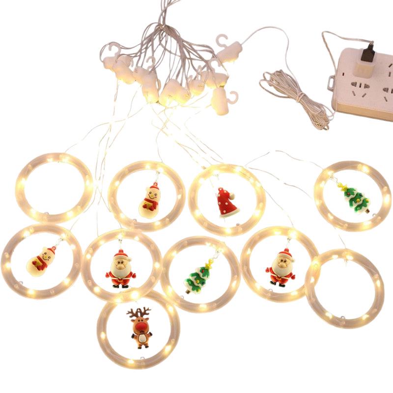 Cross-border LED Christmas Curtain Lights - Indoor Atmosphere Flashing Lights