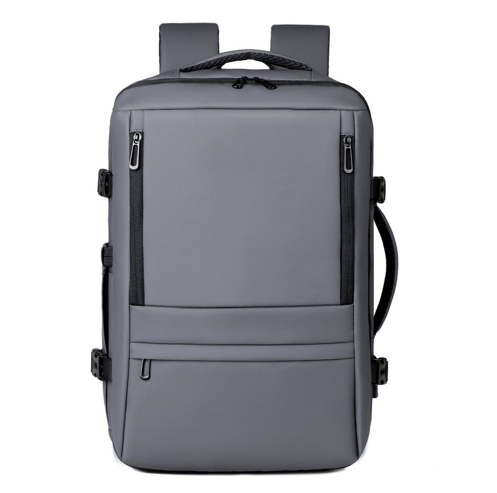 Schoolbag Simple Men's Business Backpack Large Capacity Expandable Commuter Travel Bag Multifunctional Computer Bag