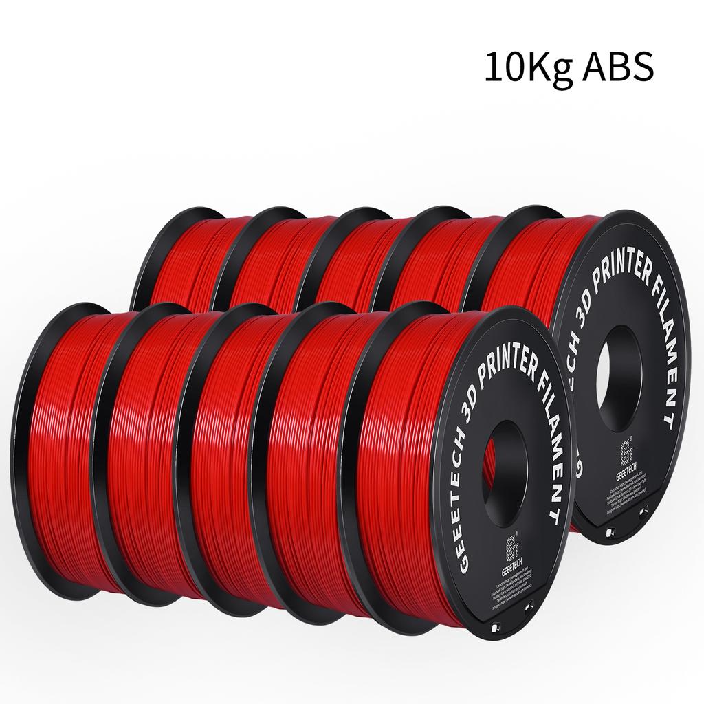 GEEETECH 10Kg 3D ABS+ Filament 1.75mm Spool Wire For 3D Printer Material, Safety, Vacuum Packaging