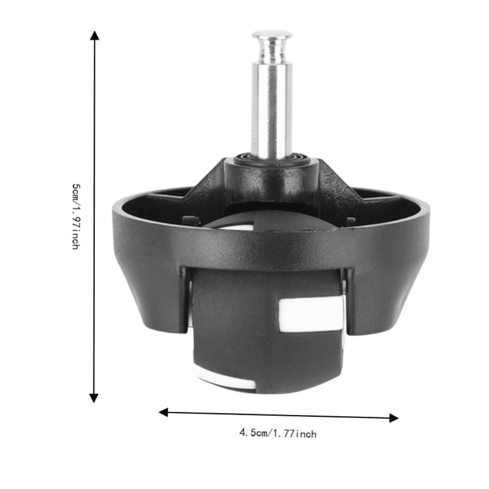 ABS Vacuum Caster Wheel Black ABS Swivel Caster Assembly Robotic Vacuum Maintenance