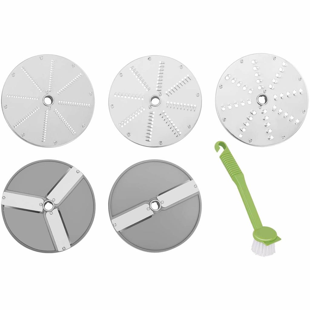 Affettatrice elettrica per verdura e frutta, diametro 205 mm, 5 dischi, 750 W