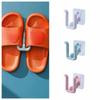 5pcs Acrylic Slipper Hook Wall-mounted Shoe Drying Rack Creative Slipper Rack  Bathroom