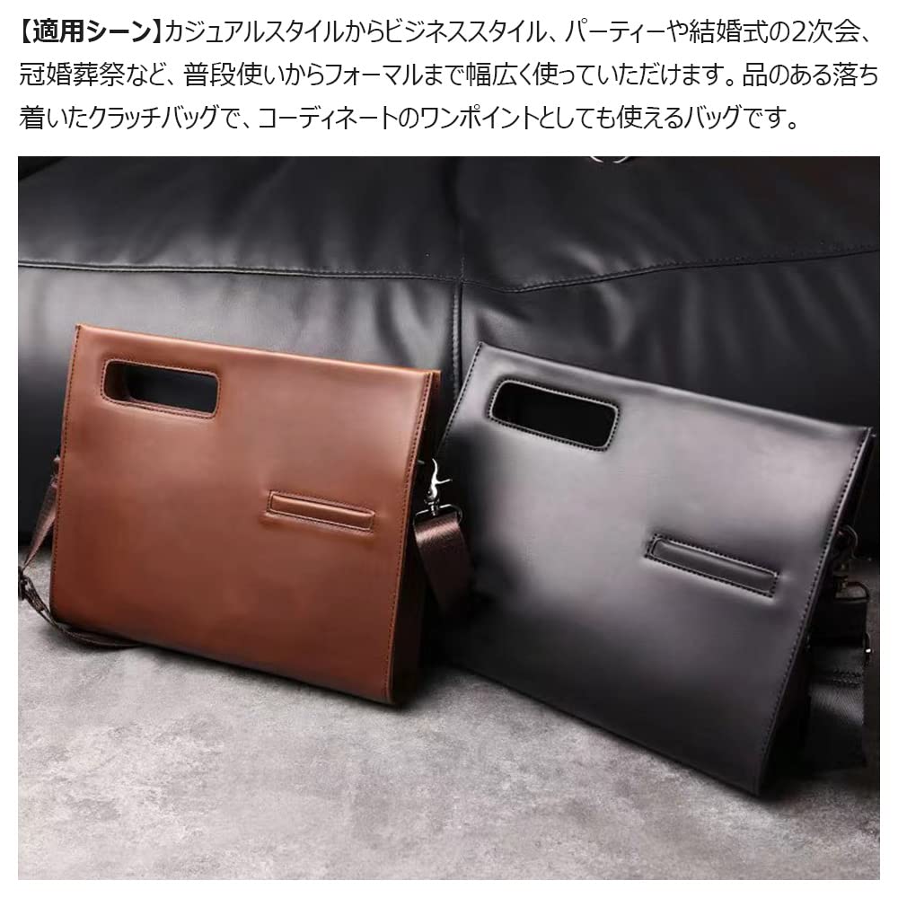 Second Bag for Men and Large Shoulder A4 Can Store Shoulder Strap File Envelope Business Clutch Wedding [Whatna] 2-way Women, Bag, Size, Items,