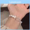 Gorgeous Of Lily The Valley Floral Bracelet Adjustable Open End Chic Jewelry Womens