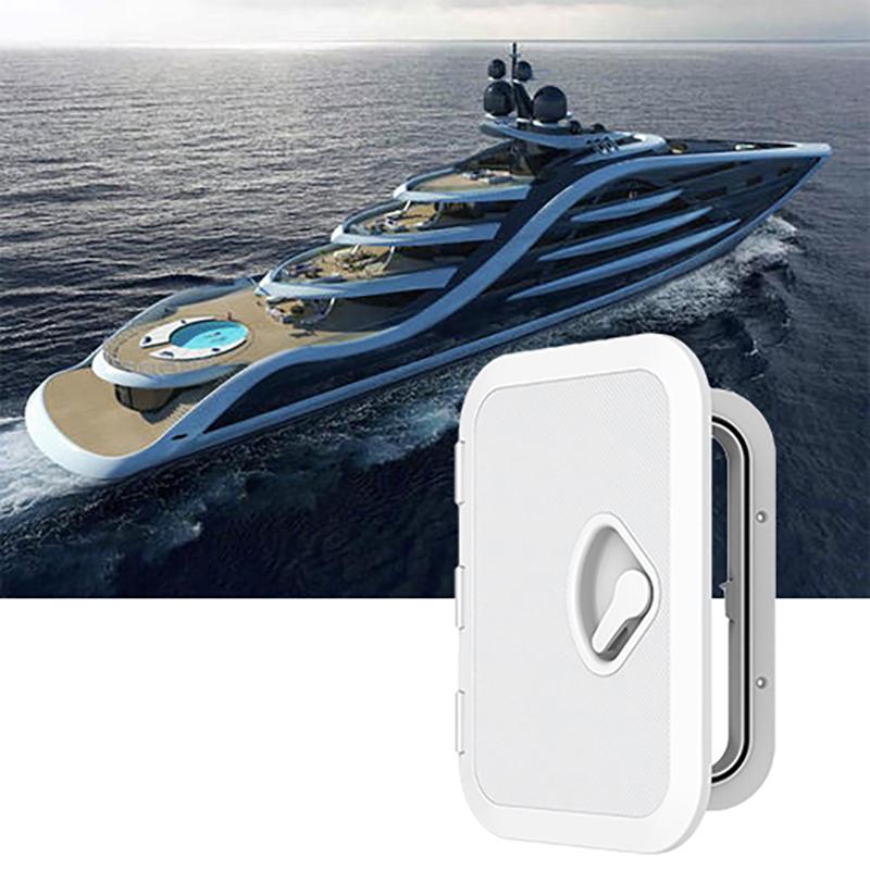 Durable pection Hatch Cover Marine Access Accessories Single Handle Anti Ultraviolet Boat Deck Plate Yacht 270X375mm
