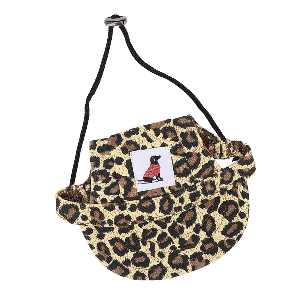 Pet Baseball Hat Adjustable Summer Stylish Dog Outdoor Sunbonnet with 2 Ear Holes for Outdoor