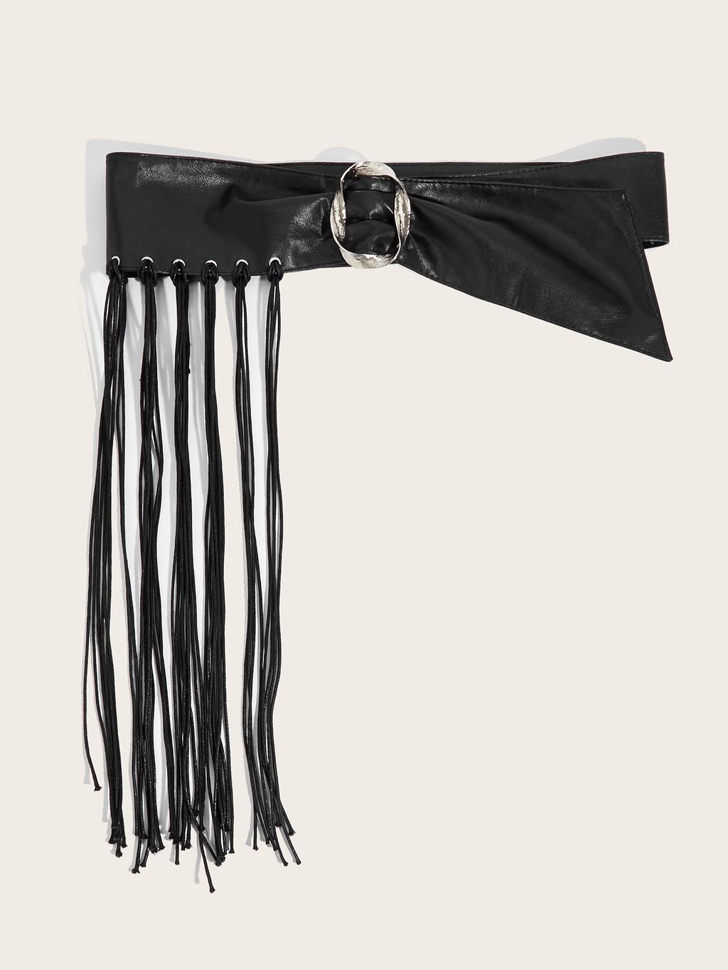 Gothic Punk Punk Belt With Metal Pin Buckle For Casual Street Style