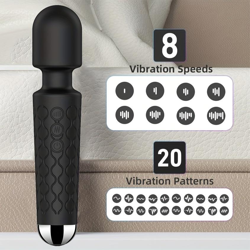 Rechargeable Vibrator Stick - 20-Frequency AV Stick for Female Pleasure, Waterproof, Quiet, and Ergonomic Design for Ultimate Adult Experience