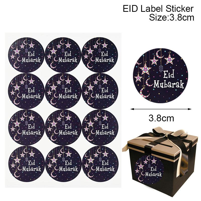 60/120 stücke Ramadan EID Mubarak Dekorationen Papier Aufkleber Geschenk Label Siegel Aufkleber Islamischen Muslimischen Eid al-fitr Dekoration Liefert