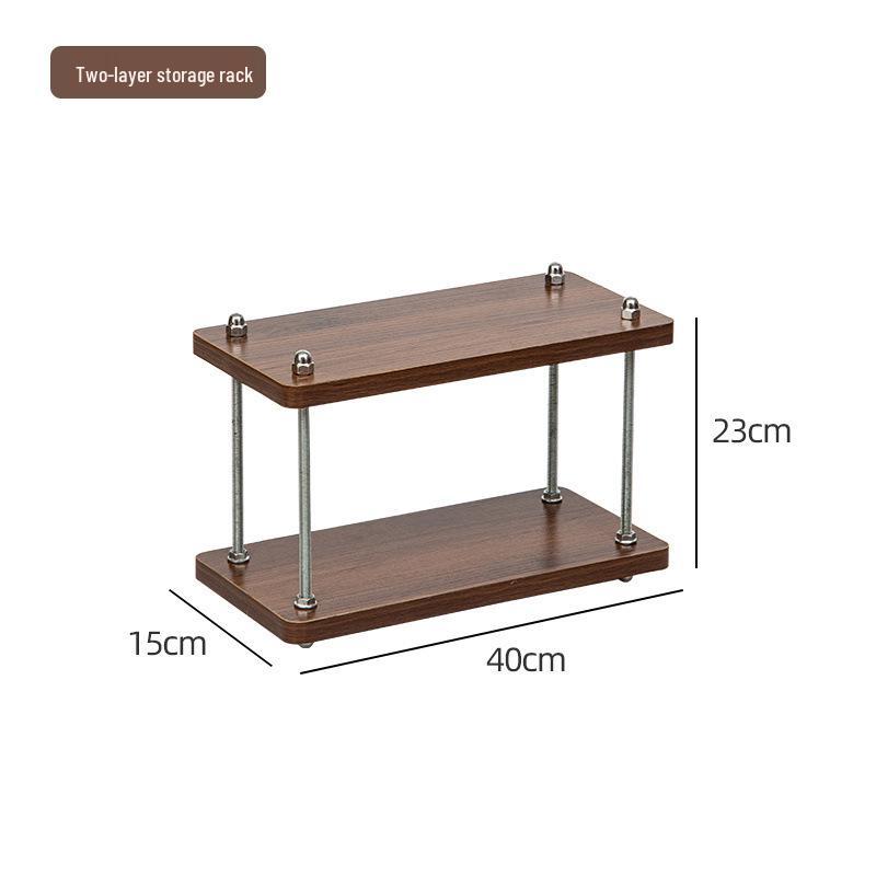 Liftable Chinese Storage Rack & Coffee Table - Multifunctional Bedside/Sofa Side Table with Outdoor Courtyard Decor